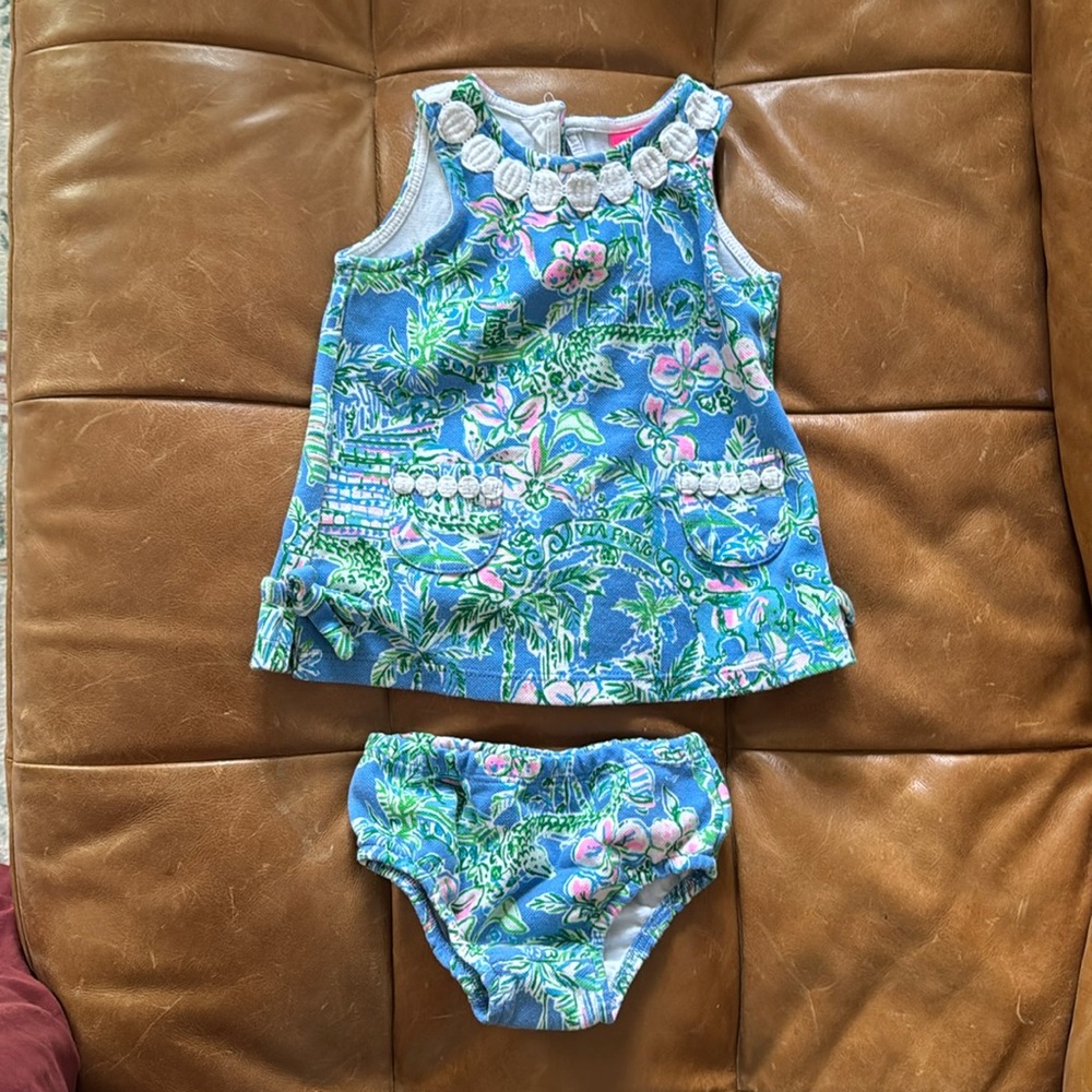 Lilly Pulitzer 12-18 mo dress + bloomers